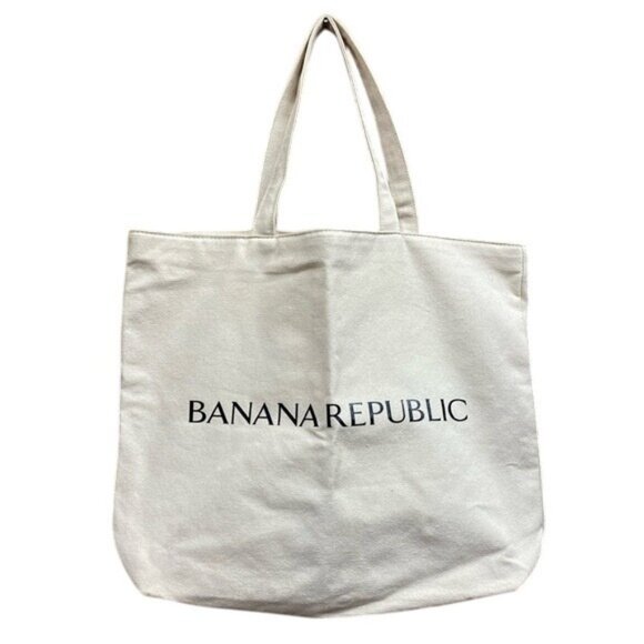 Banana Republic Canvas Tote Bag 17x15 - Picture 1 of 2